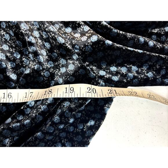 ZARA NWT Soft Velvet Floral Button Up Mock Neck Mini Dress Size XL - Picture 10 of 12